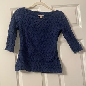 Banana Republic Crew Neck Lace Blouse
